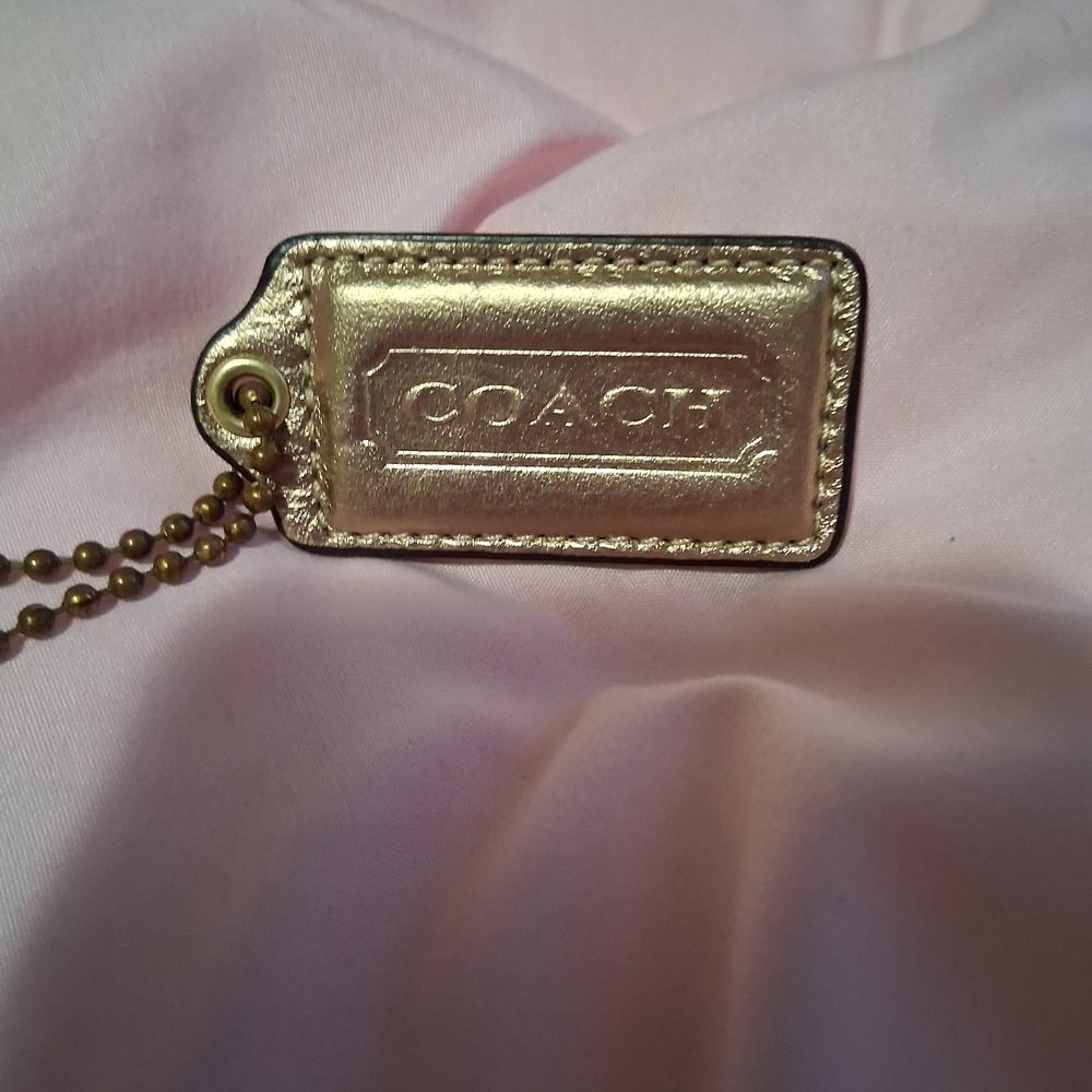 Coach Gold Keychain 2 1/2"